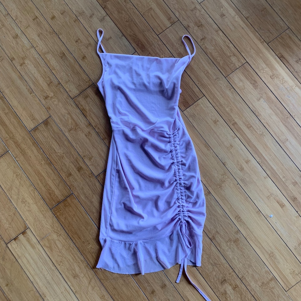 Short pink dress